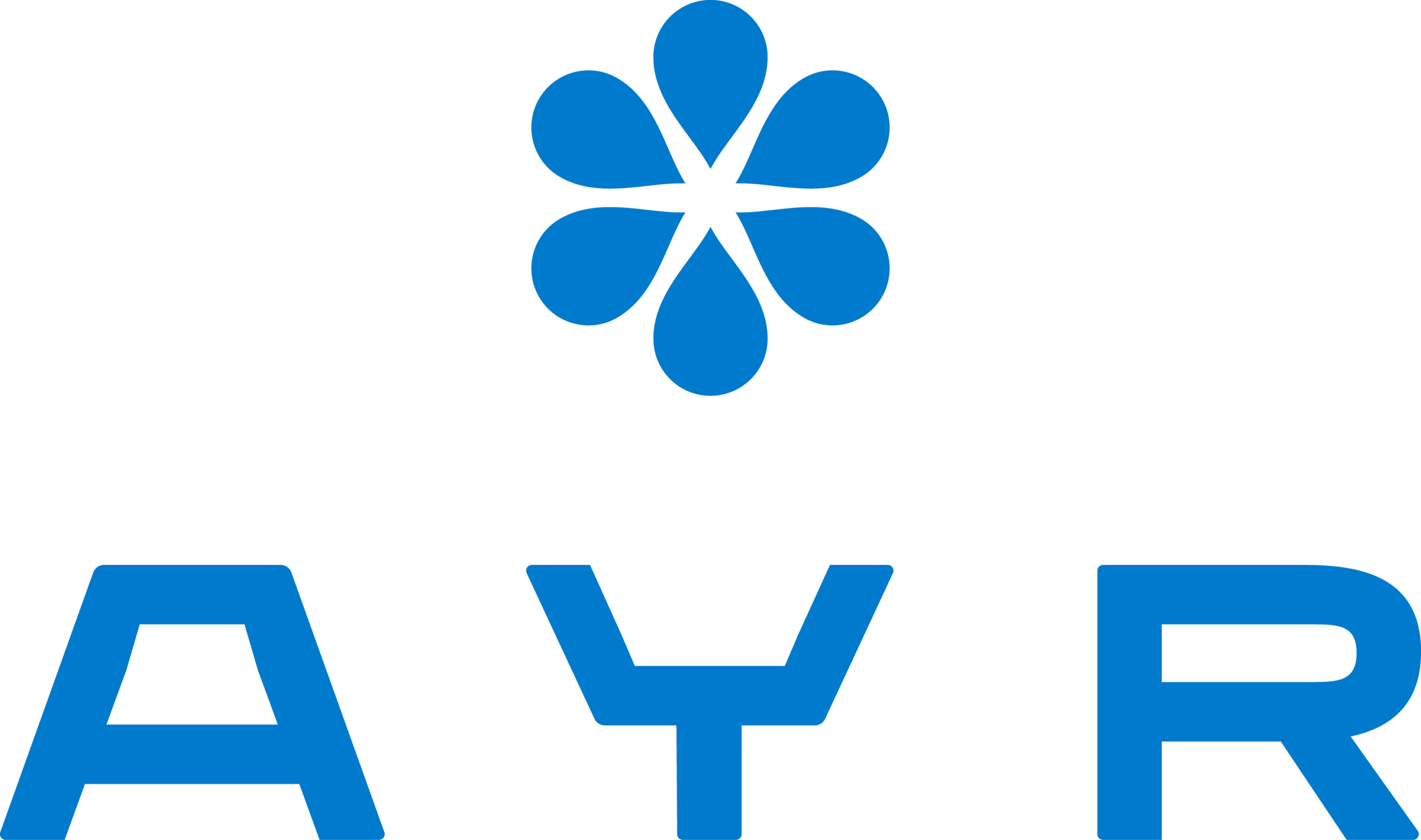 AYR Water vertical blue logo